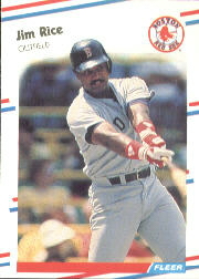 1988 Fleer Baseball Cards      361     Jim Rice